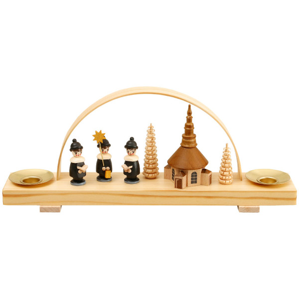 Schwibbogen, Seiffner Kirche mit Kurende